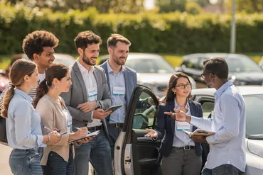 Photo d'un cours au centre de formation automobile Synethis à Saint Estève Janson